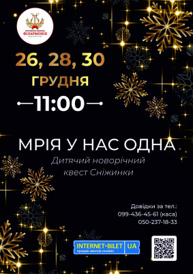 Новорічний квест СНІЖИНКИ "МРІЯ У НАС ОДНА"